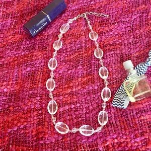 Clear Cut Bead Necklace